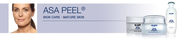 Imagen Banner Linea Cosmetica ASA Peel de Klapp con Acidos Frutales para Peelings Faciales