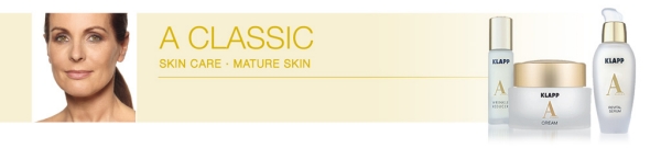 Imagen Banner Linea Cosmetica A Classic de Klapp con Retinol y Vitamina A