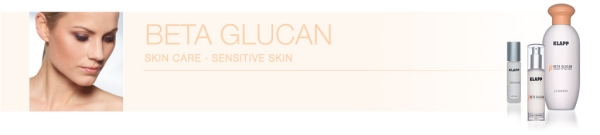 Imagen Banner Linea Cosmetica Beta Glucan de Klapp para Pieles Sensibles