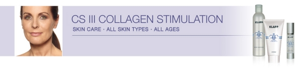 Imagen Banner Linea Cosmetica CS III de Klapp Tratamiento Facial para Activar el Colageno